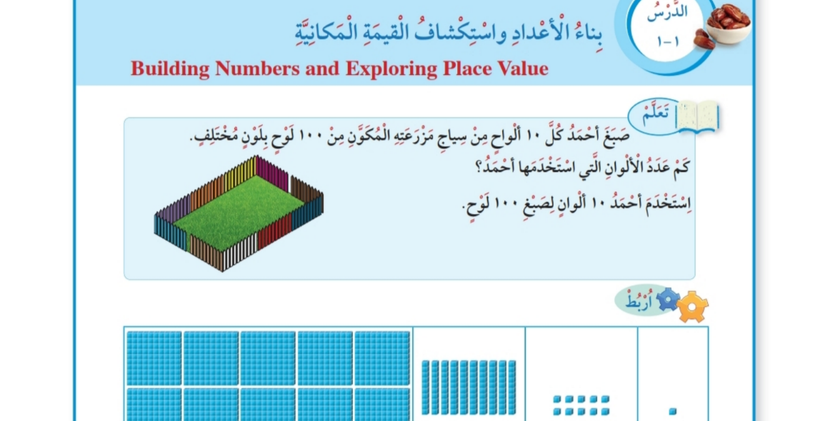 حل كتاب رياضيات رابع ابتدائي الفصل الاول بكل سهوله